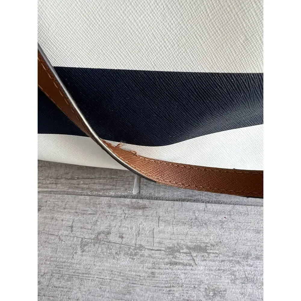 $298 MICHAEL KORS Shoulder Purse Bag Large Jet Travel Tote Stripe Classic Design - Picture 8 of 16